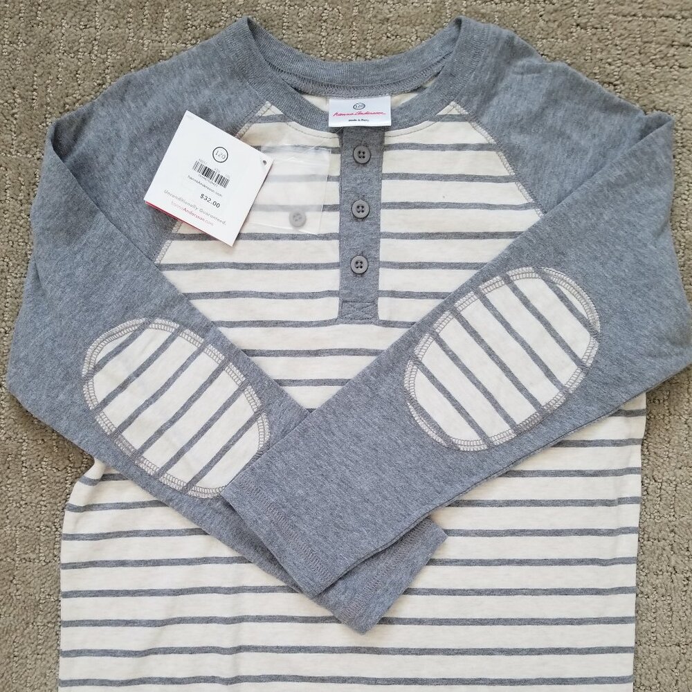 NWT Hanna Andersson Striped Button Down Shirt